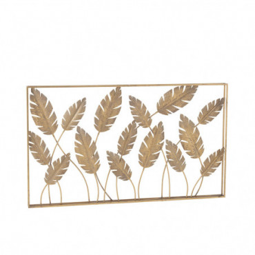 Feuilles Metal Dore Wanddeco