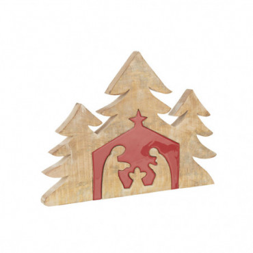 Puzzle Nativite Bois Manguier Rouge L