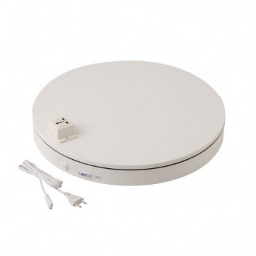 Plateau Tournant 40Kg Plastique Blanc M