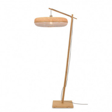 Lampadaire Palawan hauteur 176cm abat-jour 60x15cm Bambou Naturel 176cm