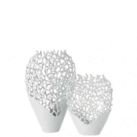 Vase Mer Metal Blanc Grande Taille