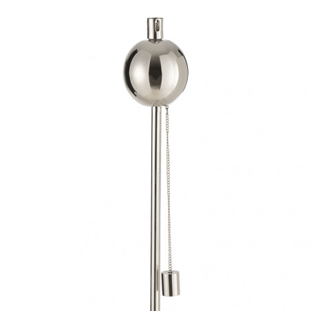 Torche De Jardin Ball Stainless Steel Silver