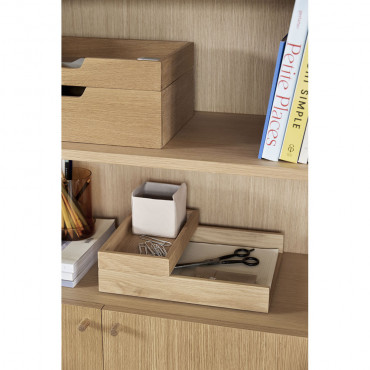 Organisateur de bureau Naturel (lot de 2) Rail