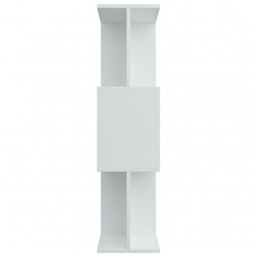 Bibliothèque/Séparateur De Pièce En Aggloméré Blanc Hauteur 96cm