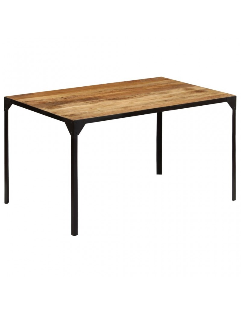 Table de salle à manger en bois de manguier massif 140x80x76cm | Achat