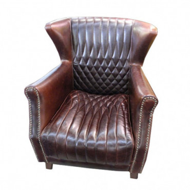 Fauteuil Marron Cuir