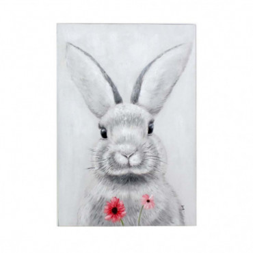 Peinture Sweet Bunny Acrylique Sur Toile