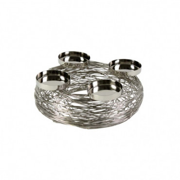 Couronne De Bougeoir Argent Inoxydable