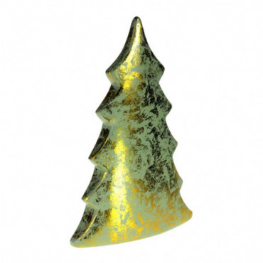 Sapin De Noël Menthe/Doré Brossé Hauteur 42,5 Cm