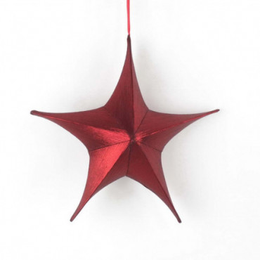 Étoile Décorative Starlet Rouge Hauteur 110 Cm