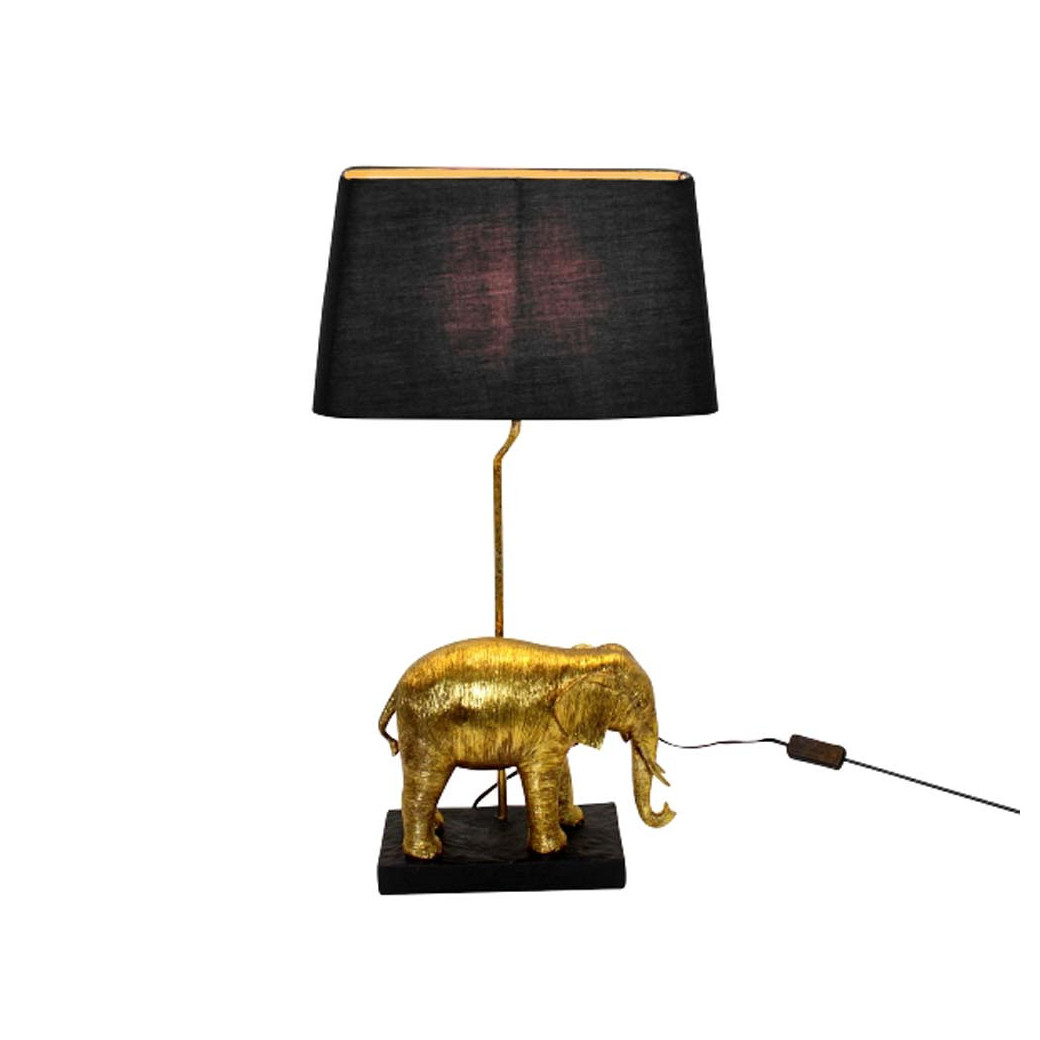 Universal - Lampe de table en résine noire claire pour animaux