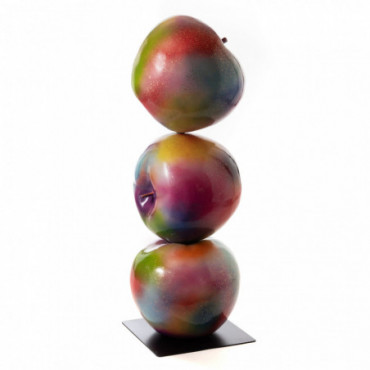 Totem 3 Pommes Rainbow Hauteur 120