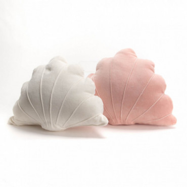 Coussin Coquillage x2 Blanc nude