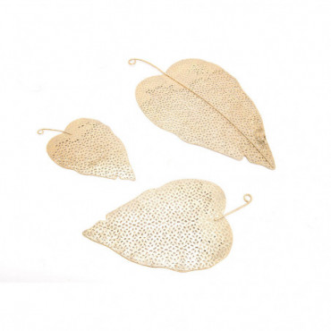 Feuilles Metal Gold x3