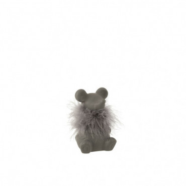 Souris Porcelaine Gris Petit