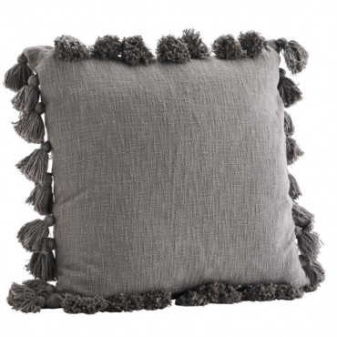 Housse De Coussin Avec Pompons 60X60Cm