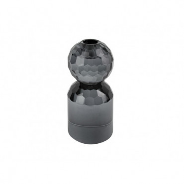 Bougeoir Crystal Art Grande Boule Noir