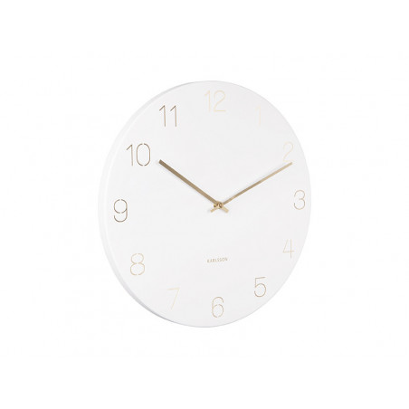 Karlsson Horloge Murale Charme Chiffres Grav S Ka Wh White