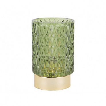 Votive LED Diamant Vert