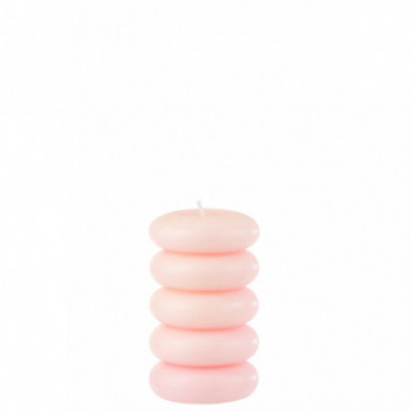 Bougie Macaron Rose L-10H