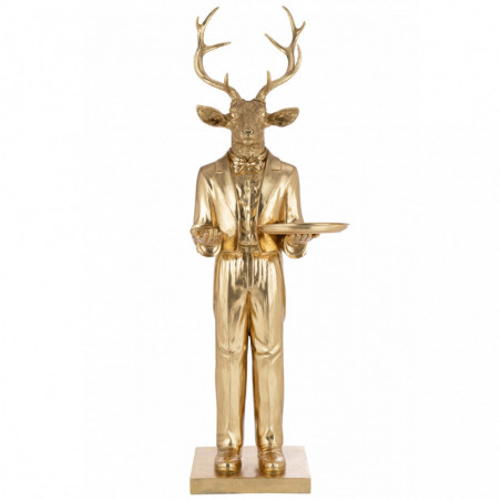 GDRHVFD Statue De Faon, Ornement De Cerf En Résine Statue De Cerf Miniature  Pour Décoration De