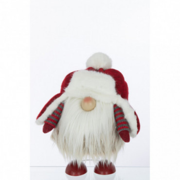 Pere Noel Chapeau Rond Polyester Rouge/Blanc L