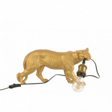 Lampe Puma Resine Or S