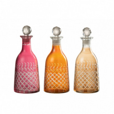 Carafe Carreaux Verre Mix x3