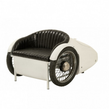 Meuble Voiture Fauteuil Metal Blanc