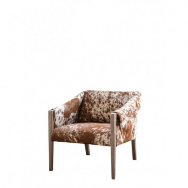 Fauteuil vache rochebrune