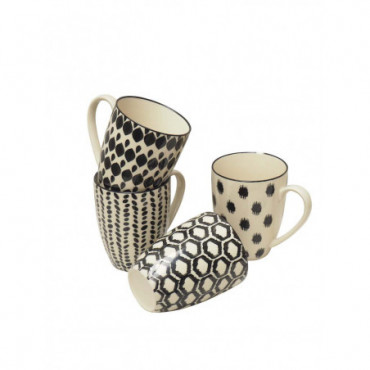 Mugs arlequin x4