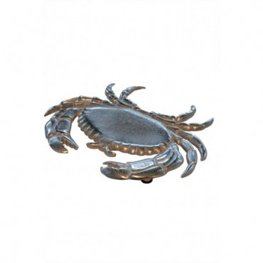 Sous plat crabe patine nickel