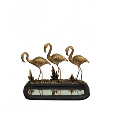 Flamants Dorés Et Mare Miroir