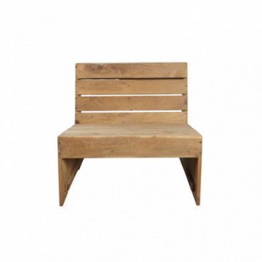 Fauteuil longue woodie nature