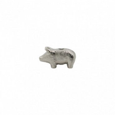 Porte-Bougie pig argent antique