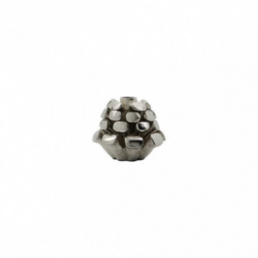 Porte-Bougie pine cone argent antique