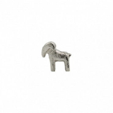 Porte-Bougie ram argent antique