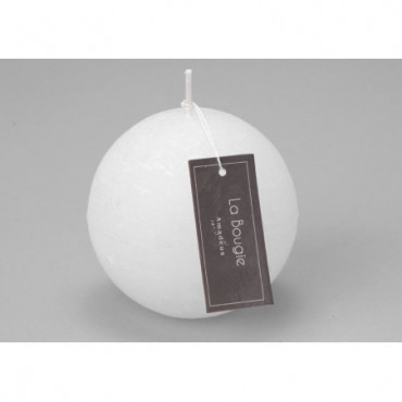 Bougie Grande Sphere Blanc