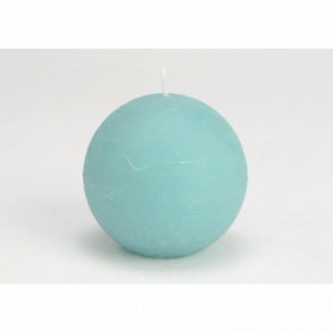 Bougie Grande Sphere Bleu Azur D8