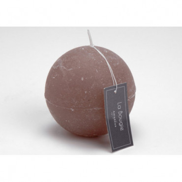 Bougie Grande Sphere Taupe