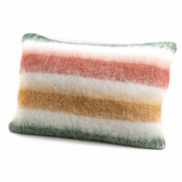 Coussin Rayures Mohair40X60Cm