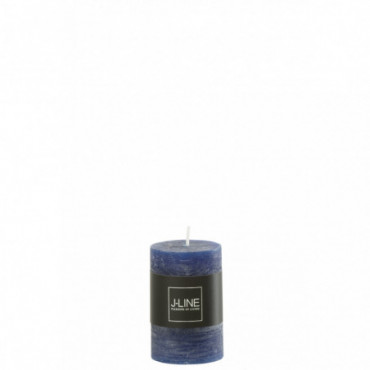 Bougie Cylindrique Bleu Fonce Petit 18H