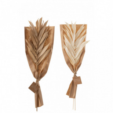 Feuilles Sechees 2 Pieces Naturel Petit x2