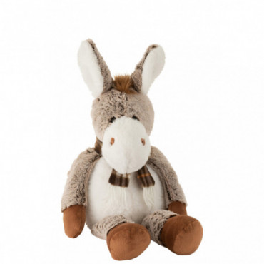 Ane + Echarpe Peluche Marron Grand