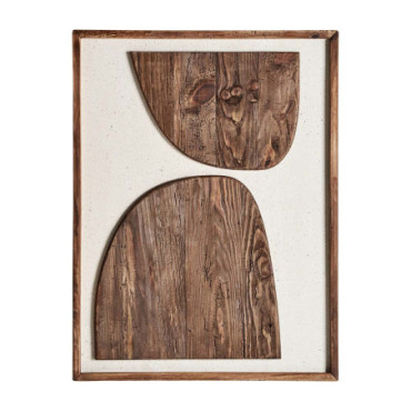 Tableau Crissey Naturel en Bois De Pin Recyclé 82cm