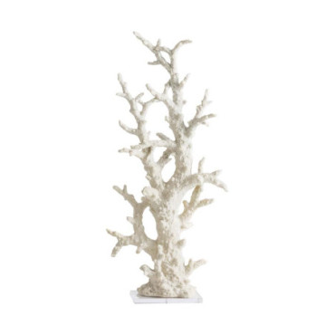 Fossile Coral Blanc en Résine 60cm