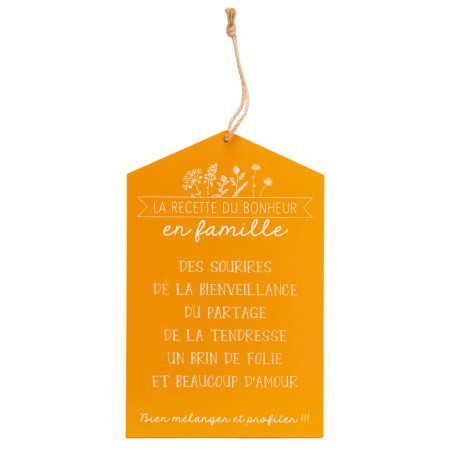 Plaque Bonheur En Famille