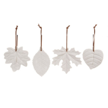 Feuilles Porcelaine x4