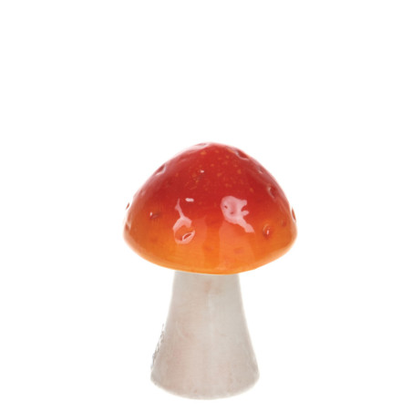 CHAMPIGNON DÉCO SOCLE MOUSSE 10X10X13CM ORANGE