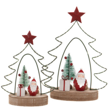 Sapin Lumineux Rouge x2